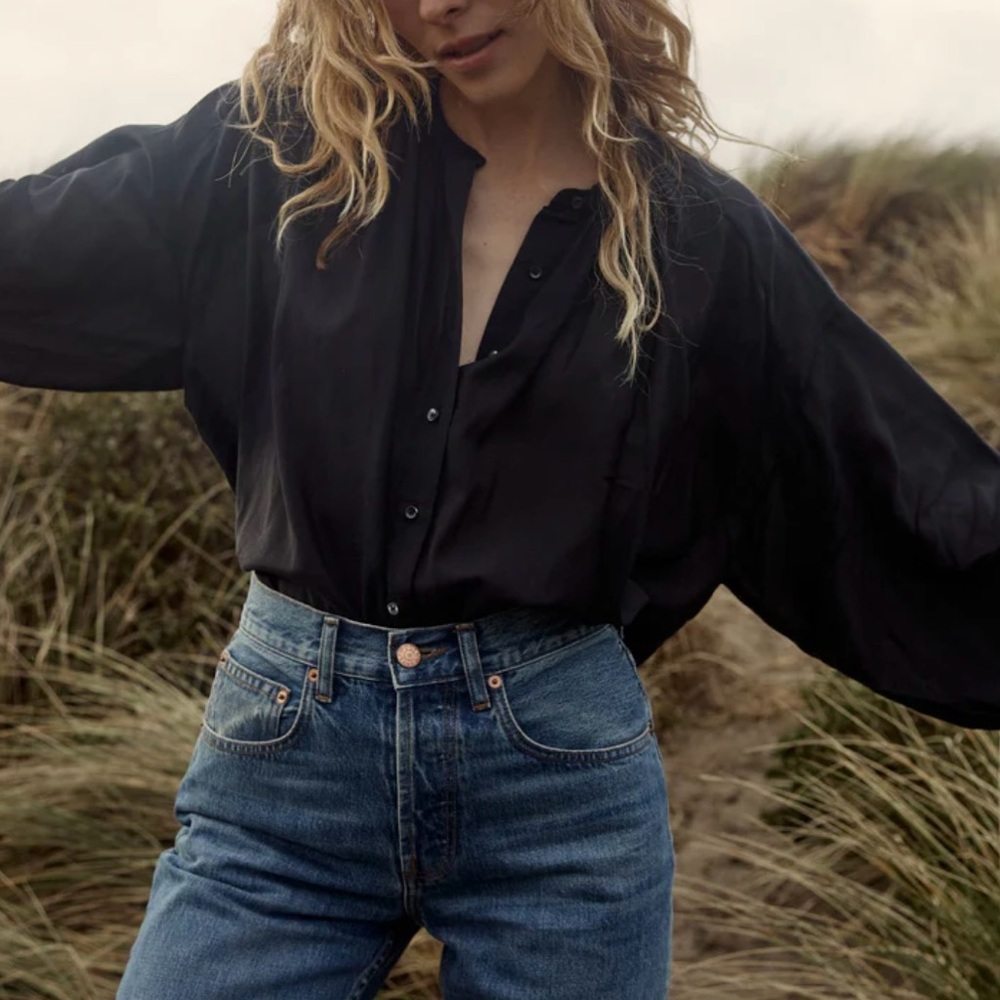 Doen Jane Blouse Black Small